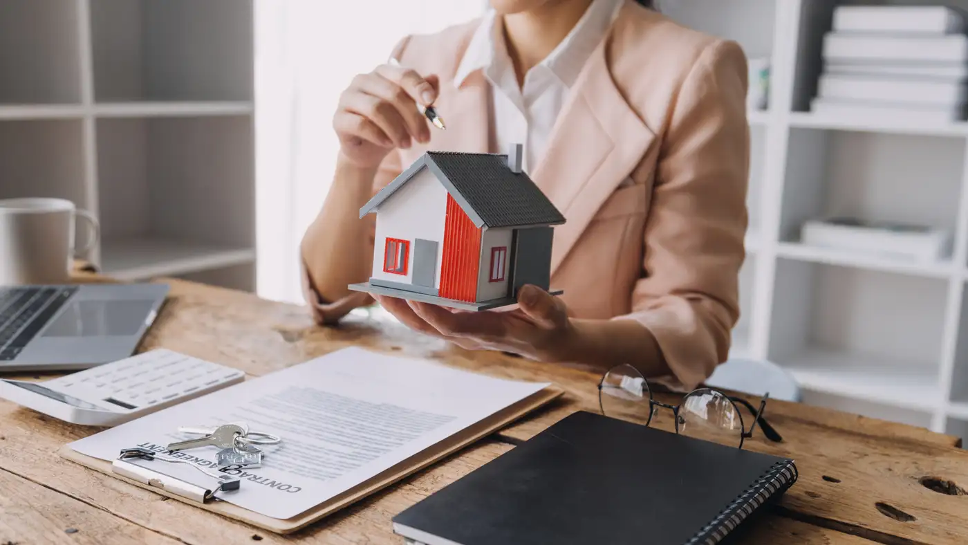 Concepto de planificación financiera para compra de vivienda