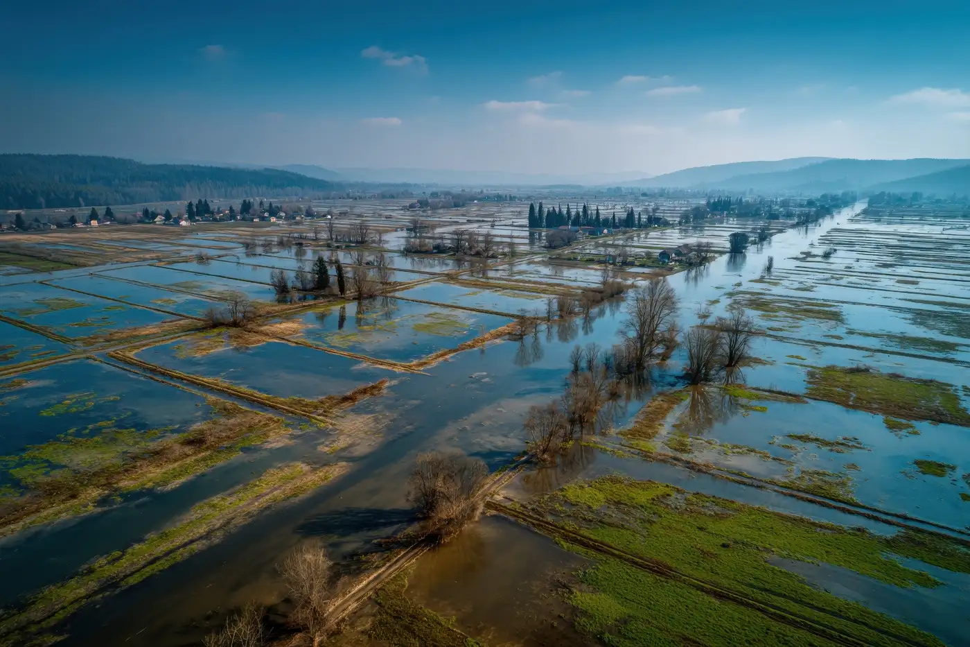 inundaciones en terrenos agrícolas por fenomeno del Niño