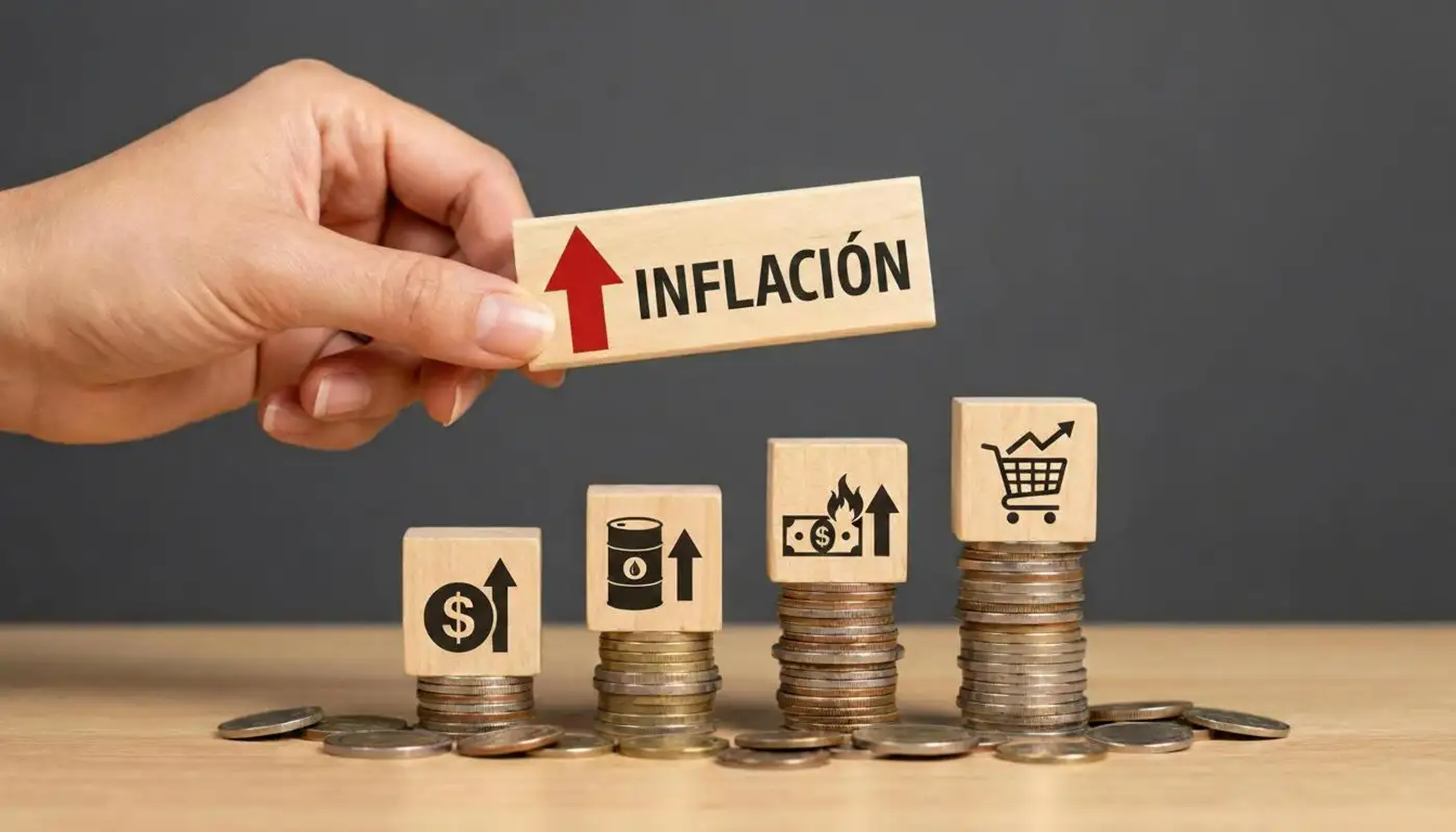 señales de inflación subiendo en distintos bienes, como gasolina, supermercado, energía