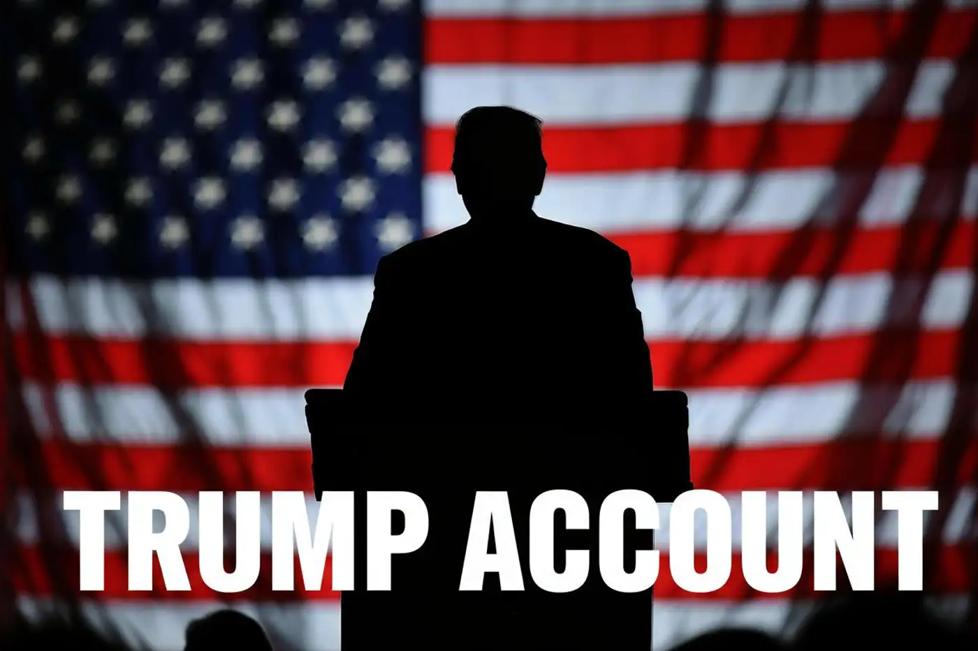 Trump, presidente de EE.UU. anunciando la creación de la Trump Account